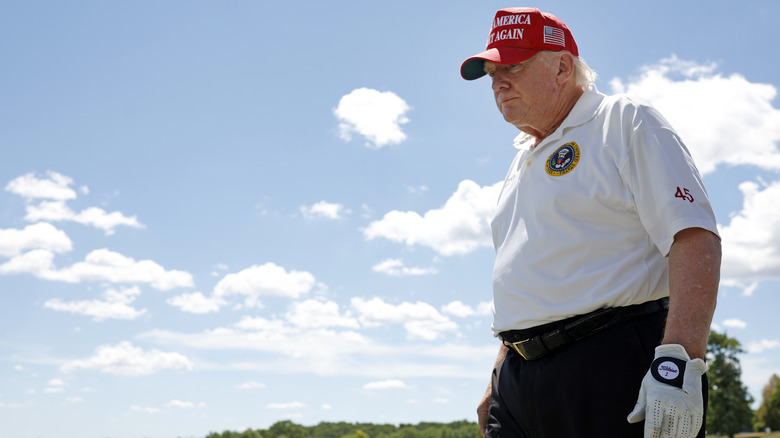 Donald Trump at LIV Golf tournament