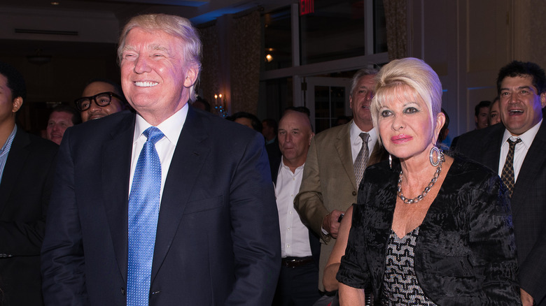 Donald and Ivana Trump golf event 2018