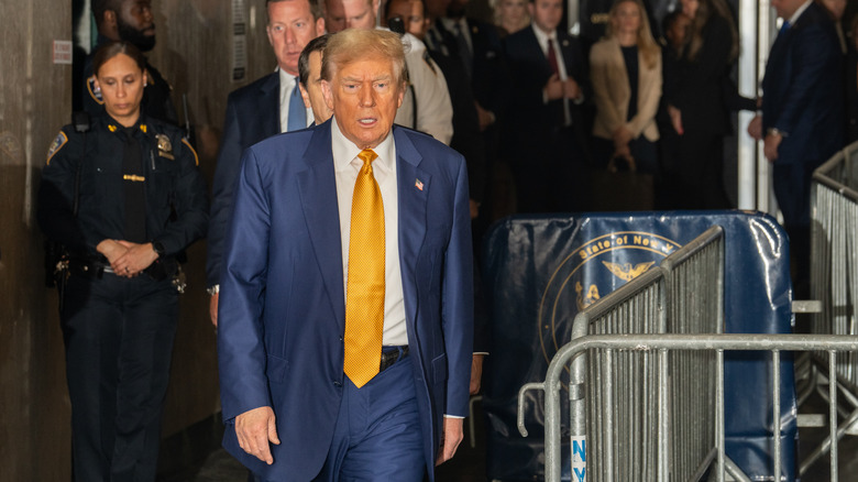 Donald Trump walking