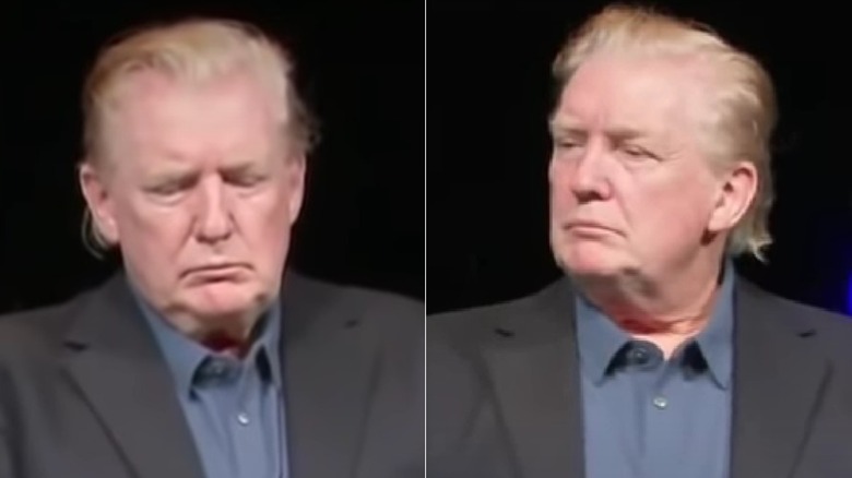 Donald Trump with slick-back hair 