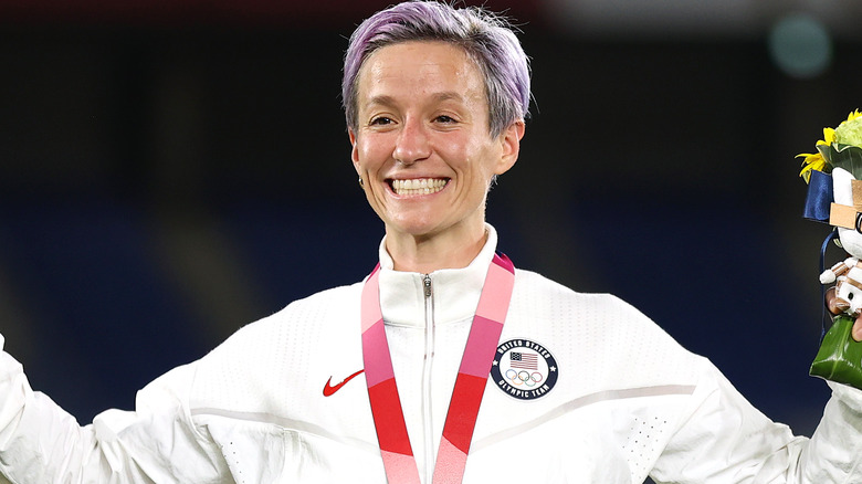 Megan Rapinoe smiling