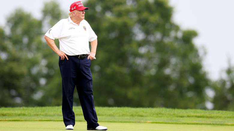 Donald Trump on the golf course