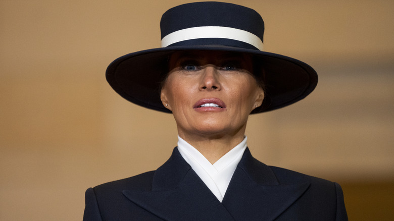 Melania Trump during her husband Donald Trump's inauguration