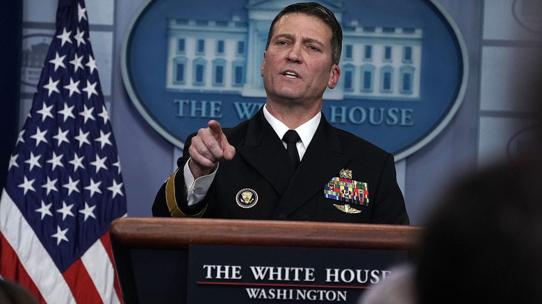 Dr. Ronny Jackson speaking at White House