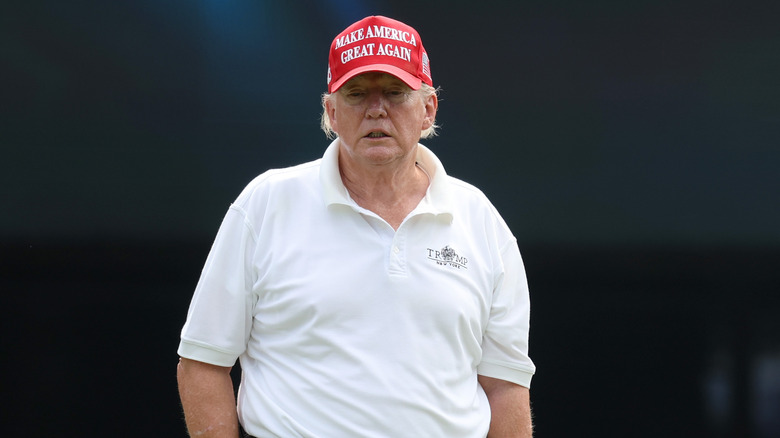 Donald Trump golfing