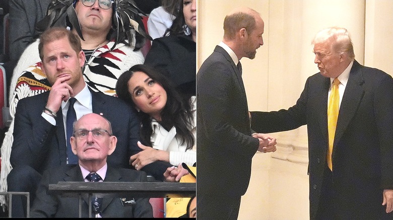 Prince Harry and Meghan Markle getting cozy at the Invictus Games/Donald Trump touching Prince William on the shoulder