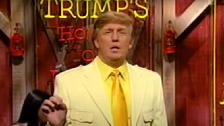 Donald Trump in the 2004 SNL chicken sketch