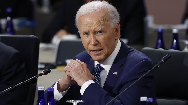 Joe Biden speaking at NATO