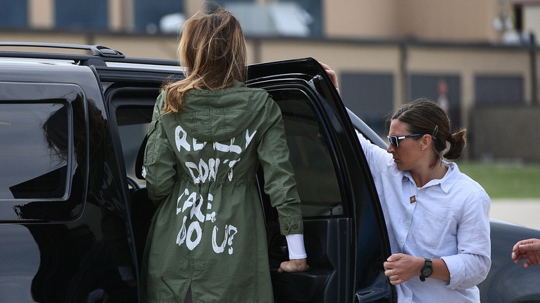 melania trump i really don't care do you zara jacket