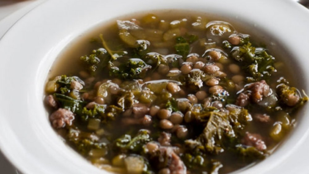 Lentil kale soup