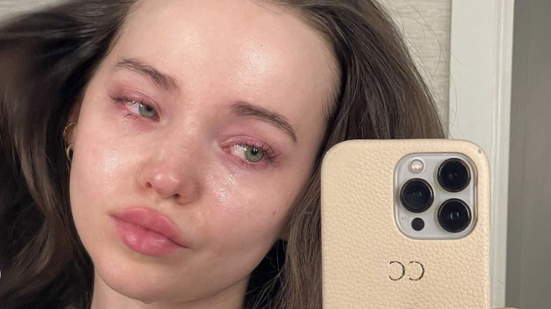 Dove Cameron crying