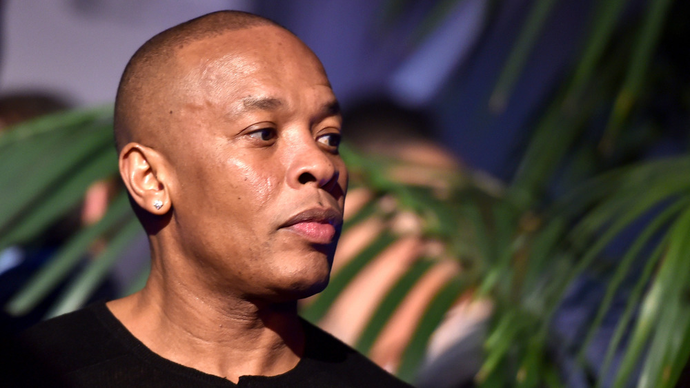 Dr. Dre poses at an event