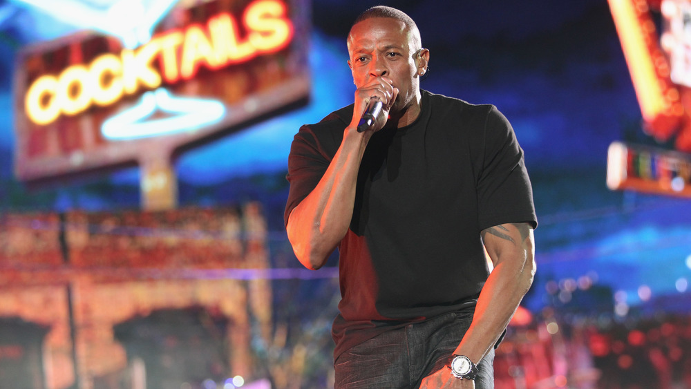 Dr. Dre performs onstage