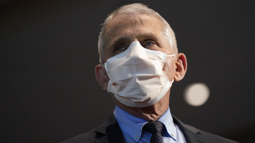 Dr. Fauci wearing mask