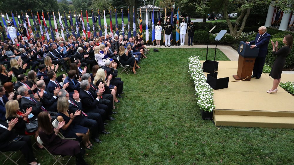 Barrett nomination event in the Rose Garden