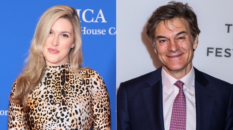 Olivia Nuzzi (L) and  Dr. Mehmet Oz (R)