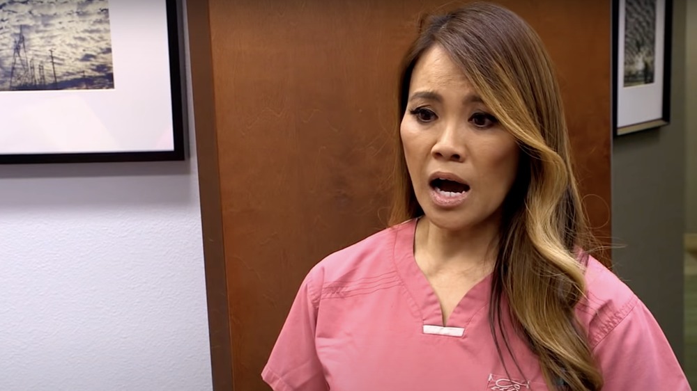 Dr. Pimple Popper looking surprised