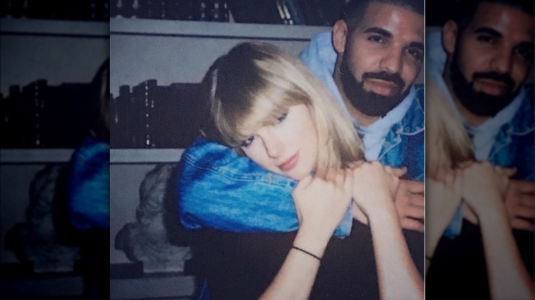 Drake hugging Taylor Swift