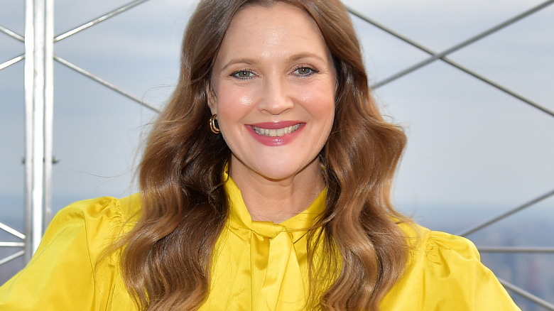 Drew Barrymore smiling for picture