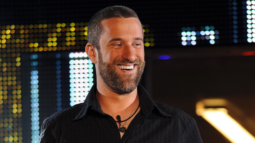 Dustin Diamond in black shirt