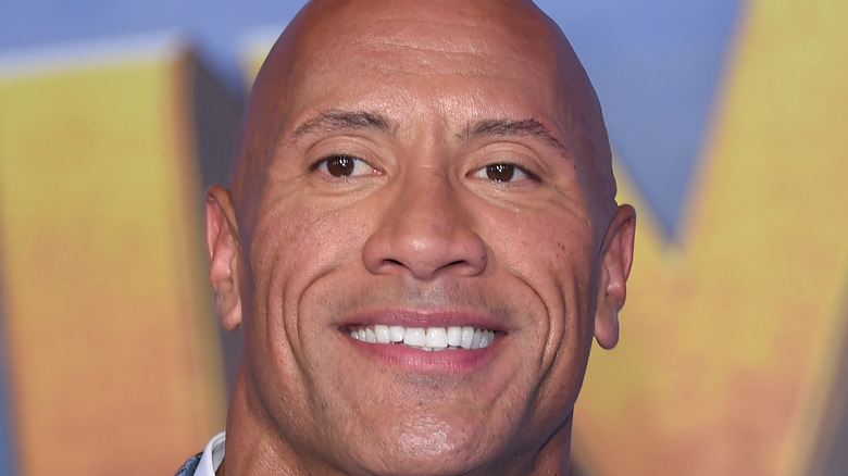 Dwayne Johnson smiling