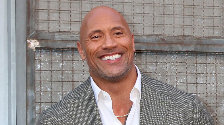 Dwayne Johnson smiles