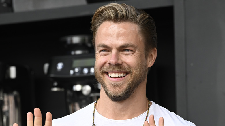 Derek Hough smiling