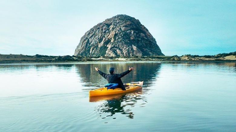 Dylan Efron kayaking