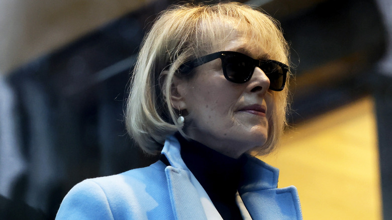 E. Jean Carroll standing at the Manhattan Federal Court