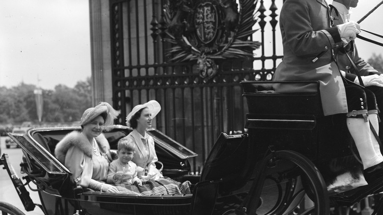 King Charles as an infant in carriage