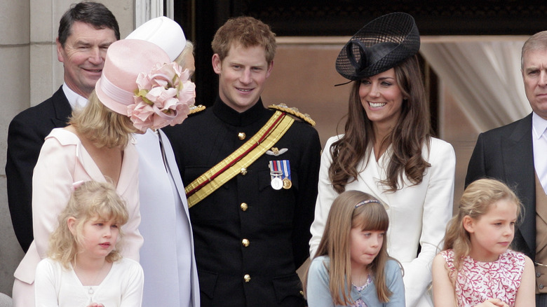 The royal family on balcony in 2011