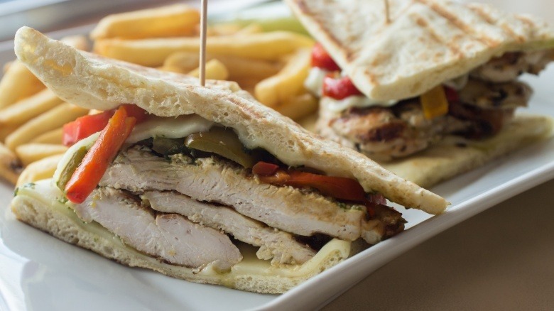 Chicken pesto panini