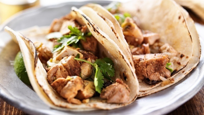 Cilantro lime chicken tacos