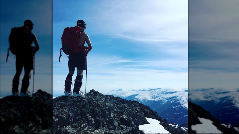 Edward Windsor, Lord Downpatrick skiing