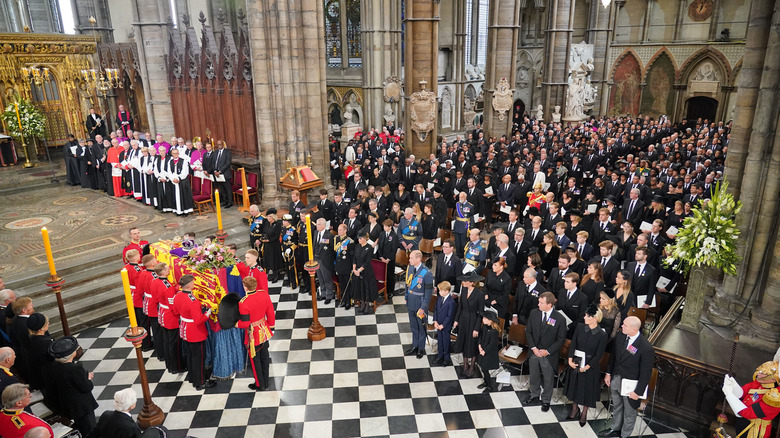 Edward Windsor in the crowd at Queen Elizabeth's funeral