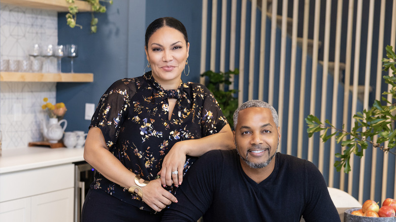 Mike Jackson and Egypt Sherrod smiling