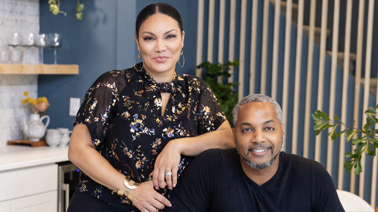 Egypt Sherrod and Mike Jackson smiling