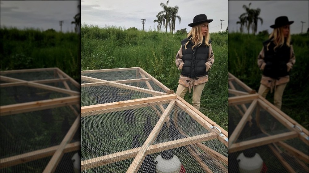 Elaine Culotti on farm