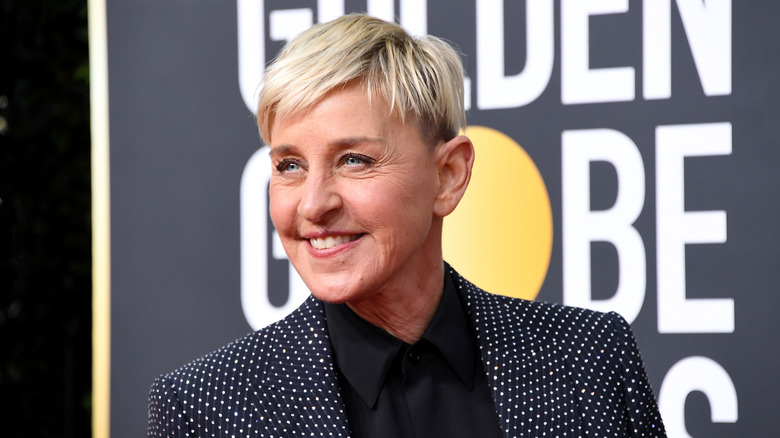 Ellen DeGeneres attending the Golden Globes