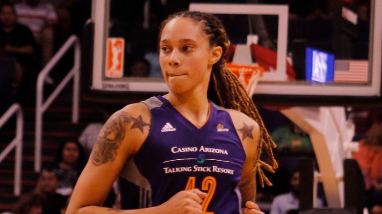 Brittney Griner on the basketball court