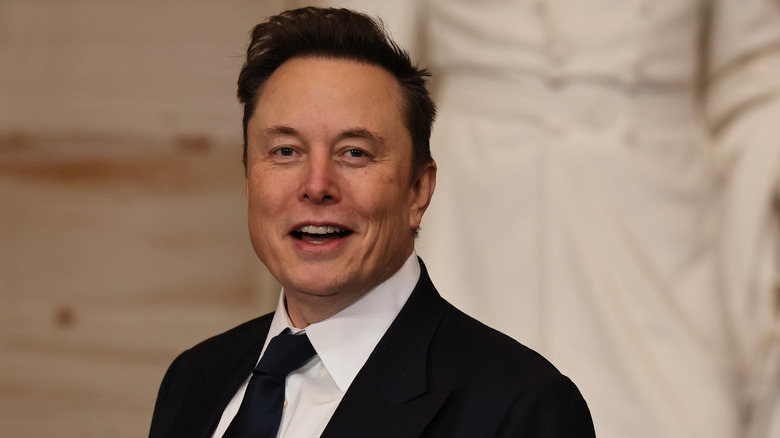 Elon Musk smiling