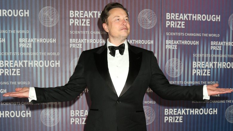 Elon Musk at the Breakthrough Prize gala ceremony