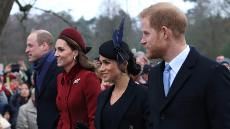 royal family walking