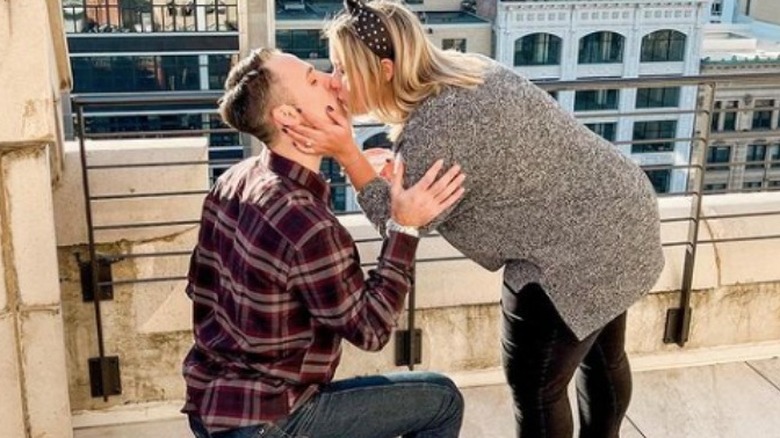 Alaina Scott kissing fiance 