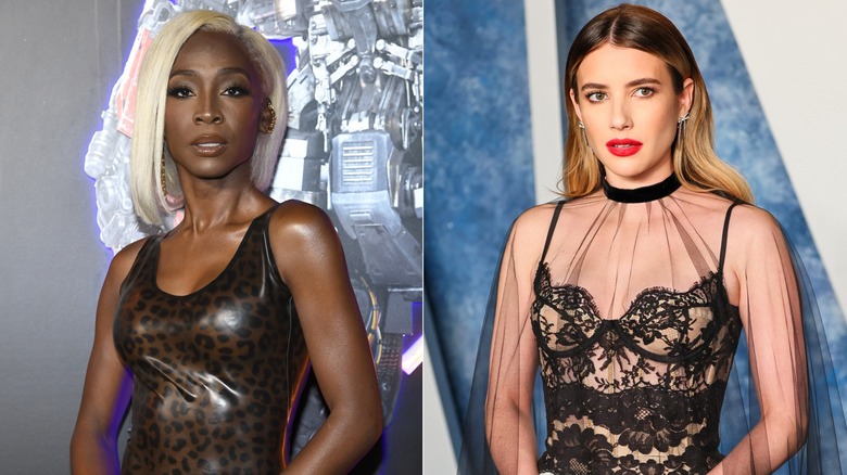 Actors Angelica Ross and Emma Roberts