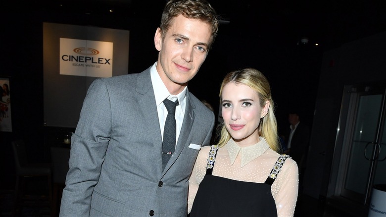 Emma Roberts with co-star Hayden Christensen