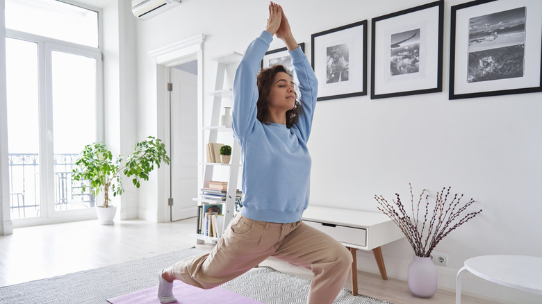 Woman doing yoga