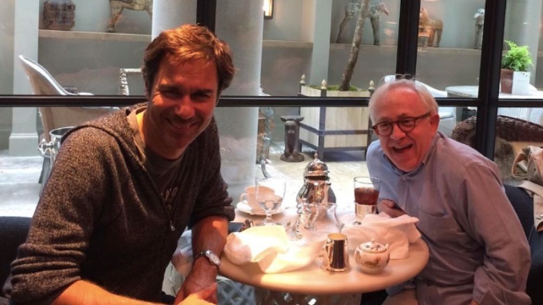 Eric McCormack and Leslie Jordan smiling