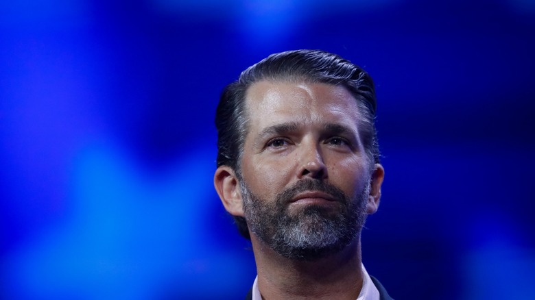 Donald Trump Jr. looking serious