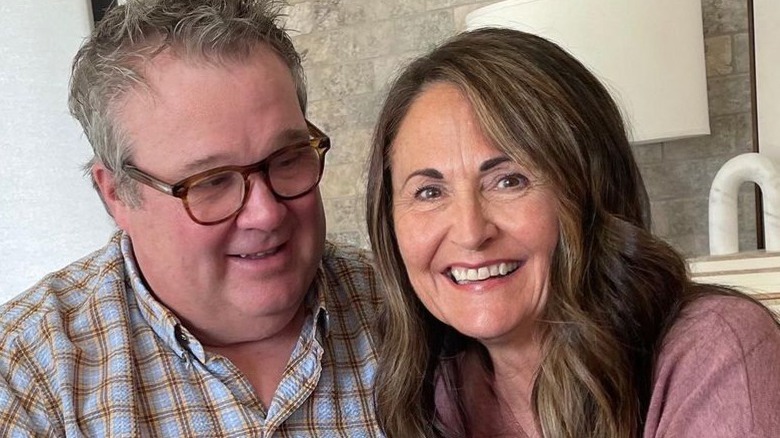 Eric Stonestreet and Lindsay Schweitzer in altered Instagram image